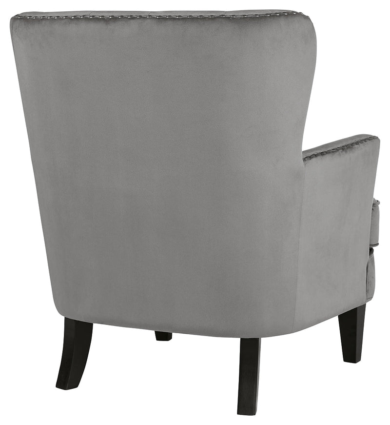 Romansque Gray Accent Chair