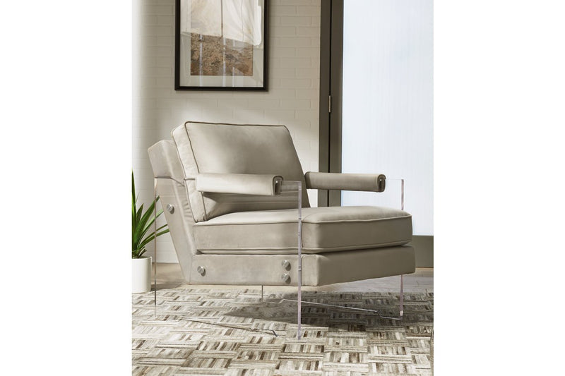 Avonley Taupe Accent Chair