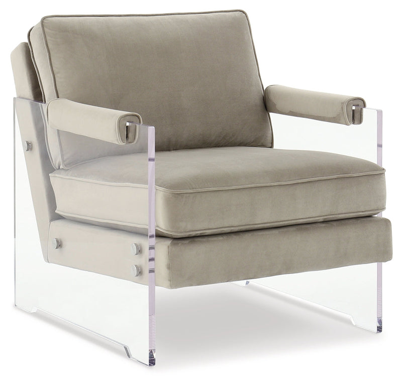 Avonley Taupe Accent Chair