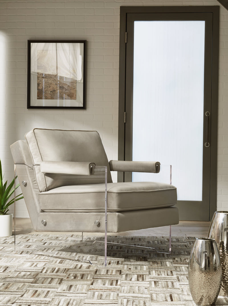 Avonley Taupe Accent Chair