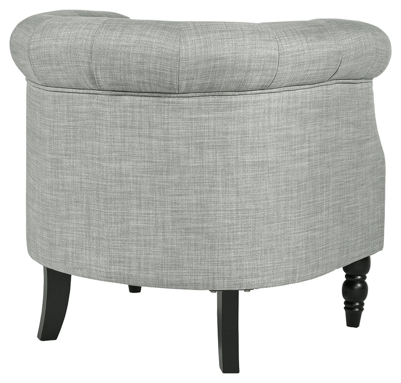 Deaza Light Gray Accent Chair