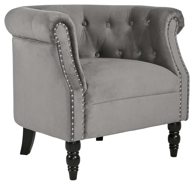 Deaza Gray Accent Chair