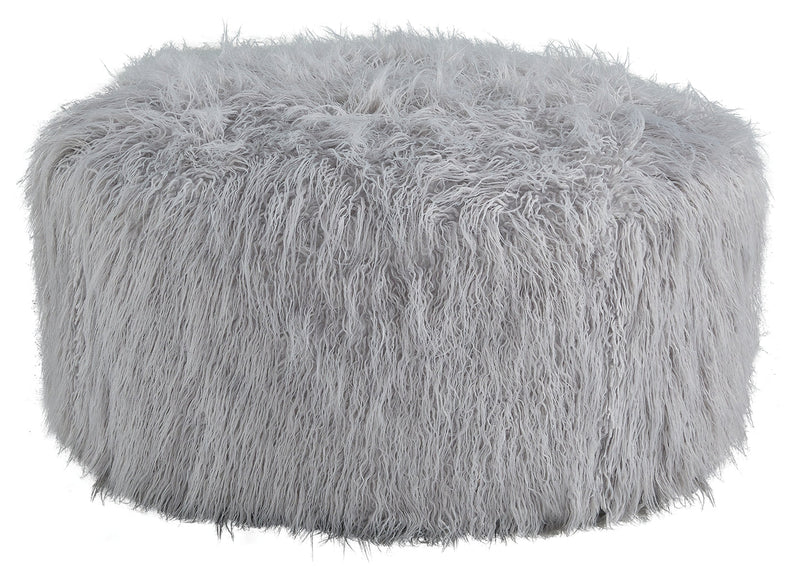 Galice Light Gray Oversized Accent Ottoman