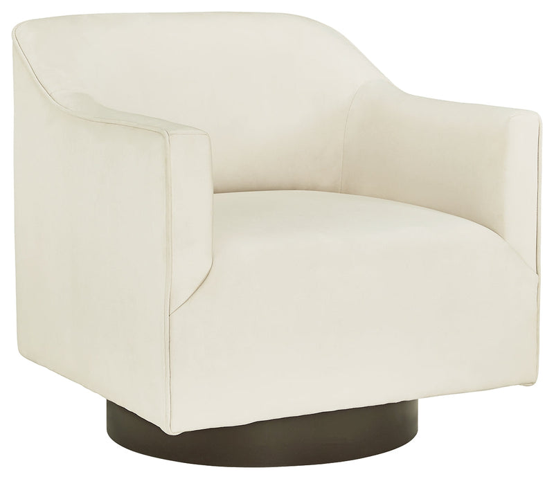 Phantasm Chalk Swivel Accent Chair