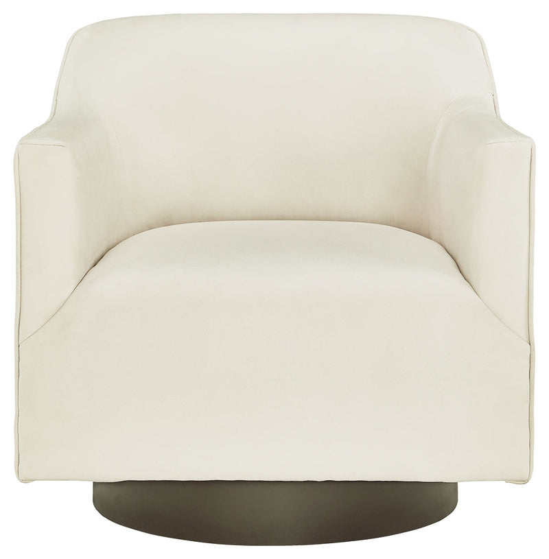 Phantasm Chalk Swivel Accent Chair