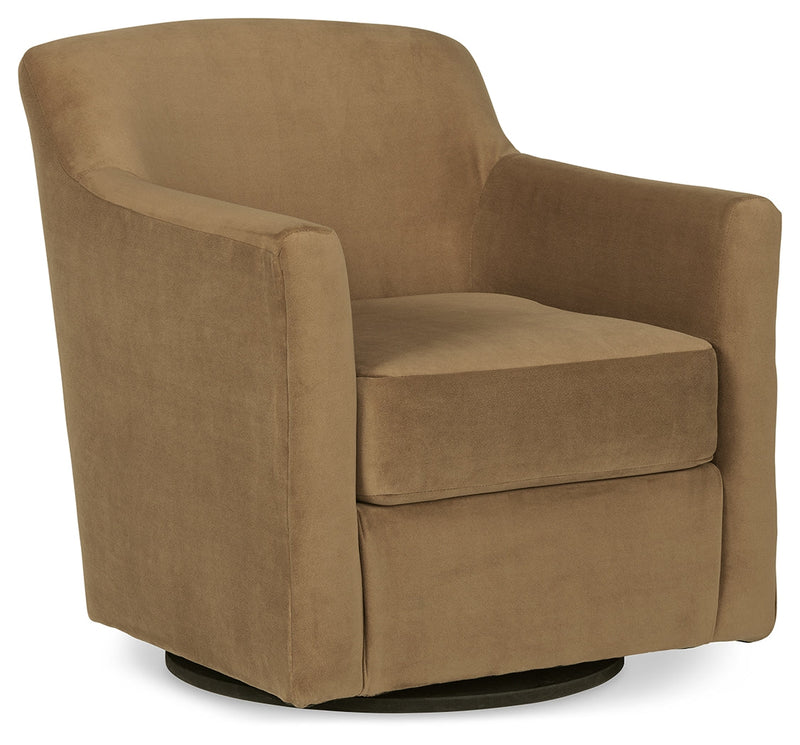 Bradney Honey Swivel Accent Chair