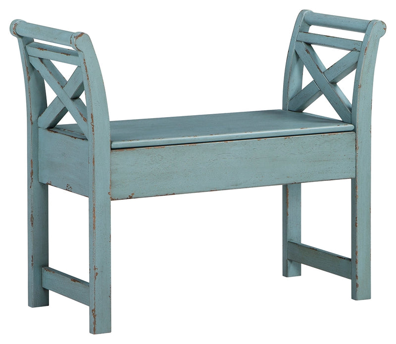 Heron Ridge Blue Accent Bench