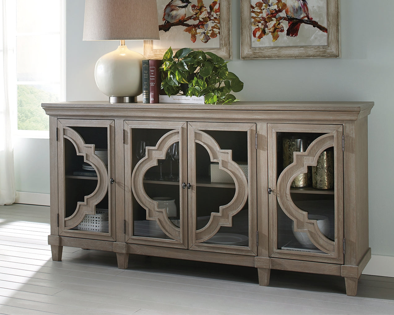 Fossil Ridge Gray Accent Cabinet