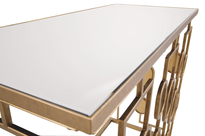 Majaci Gold Finish Console