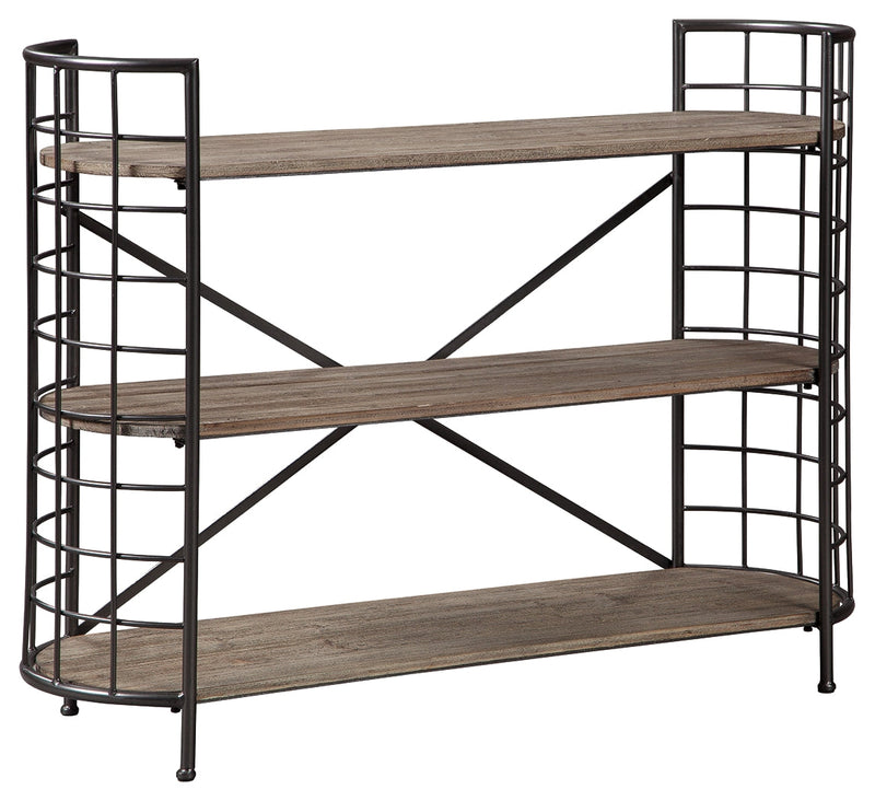 Flintley Brown Gunmetal Bookcase