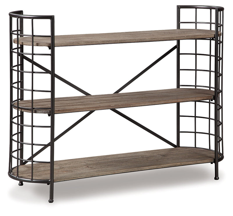 Flintley Brown Gunmetal Bookcase