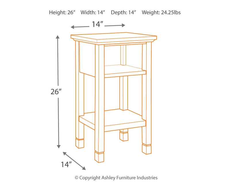 Marnville Dark Brown Accent Table