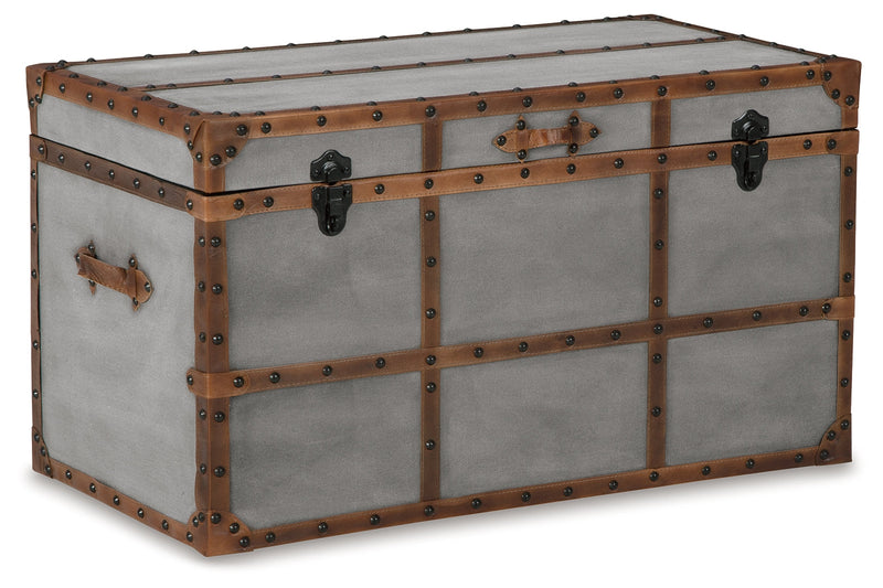 Amsel Gray Storage Trunk