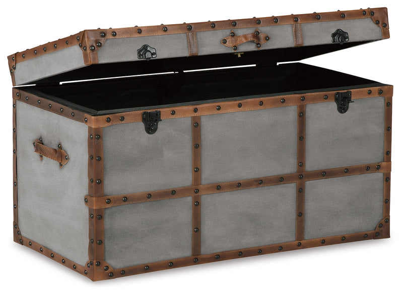 Amsel Gray Storage Trunk