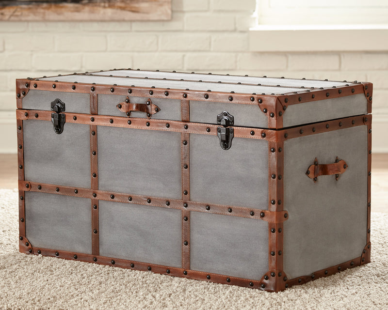 Amsel Gray Storage Trunk