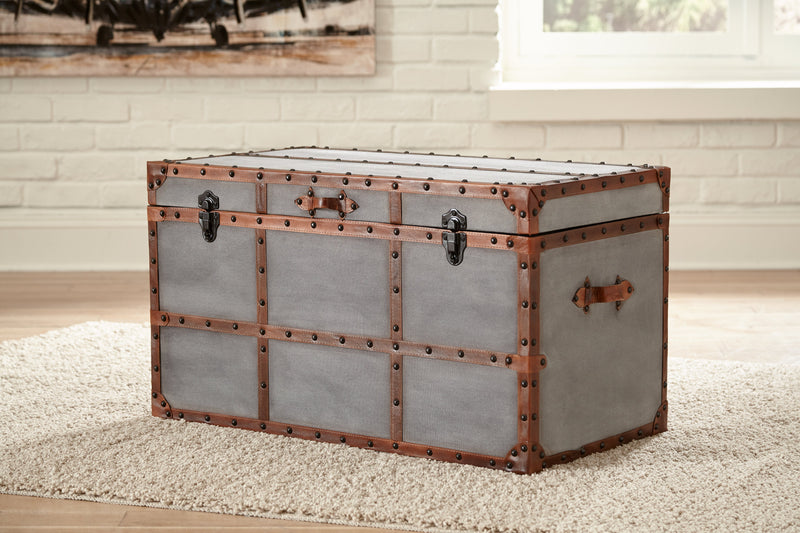 Amsel Gray Storage Trunk