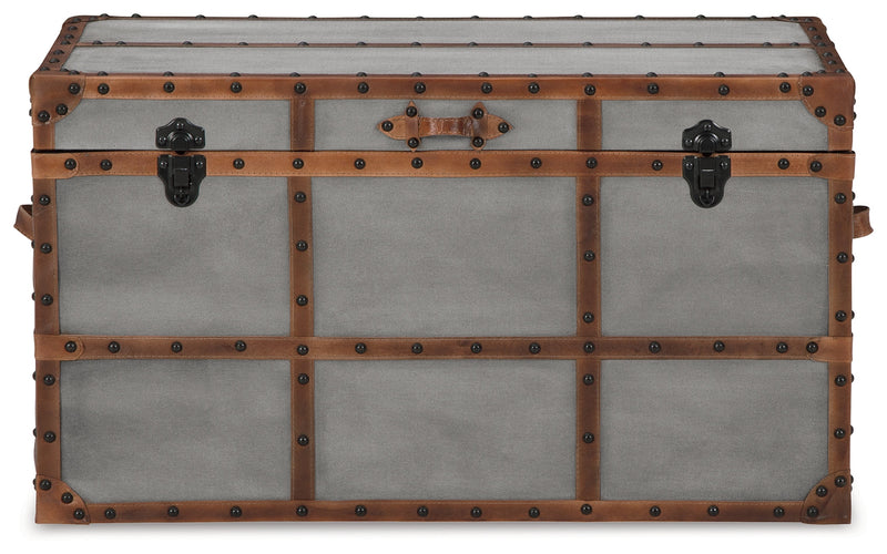 Amsel Gray Storage Trunk