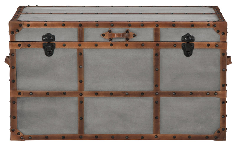 Amsel Gray Storage Trunk