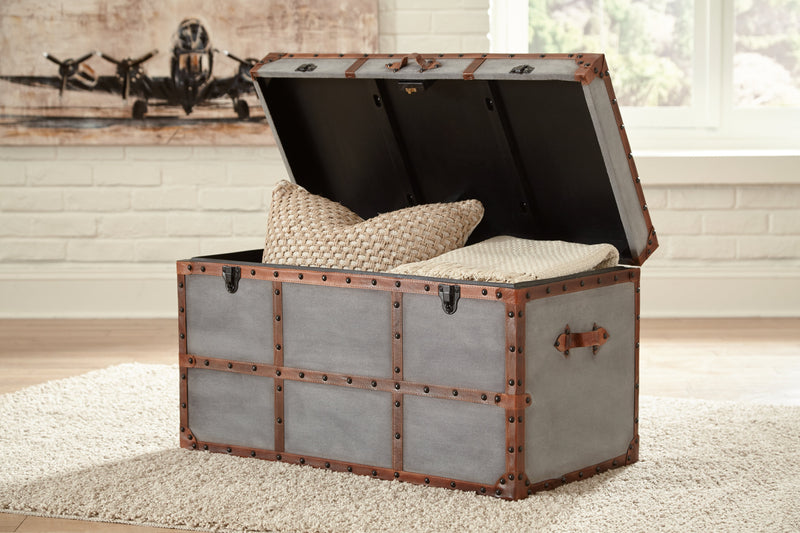 Amsel Gray Storage Trunk