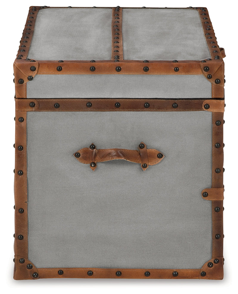 Amsel Gray Storage Trunk