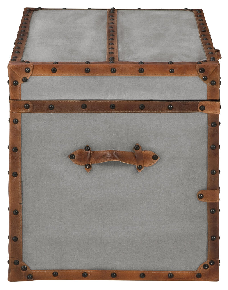 Amsel Gray Storage Trunk