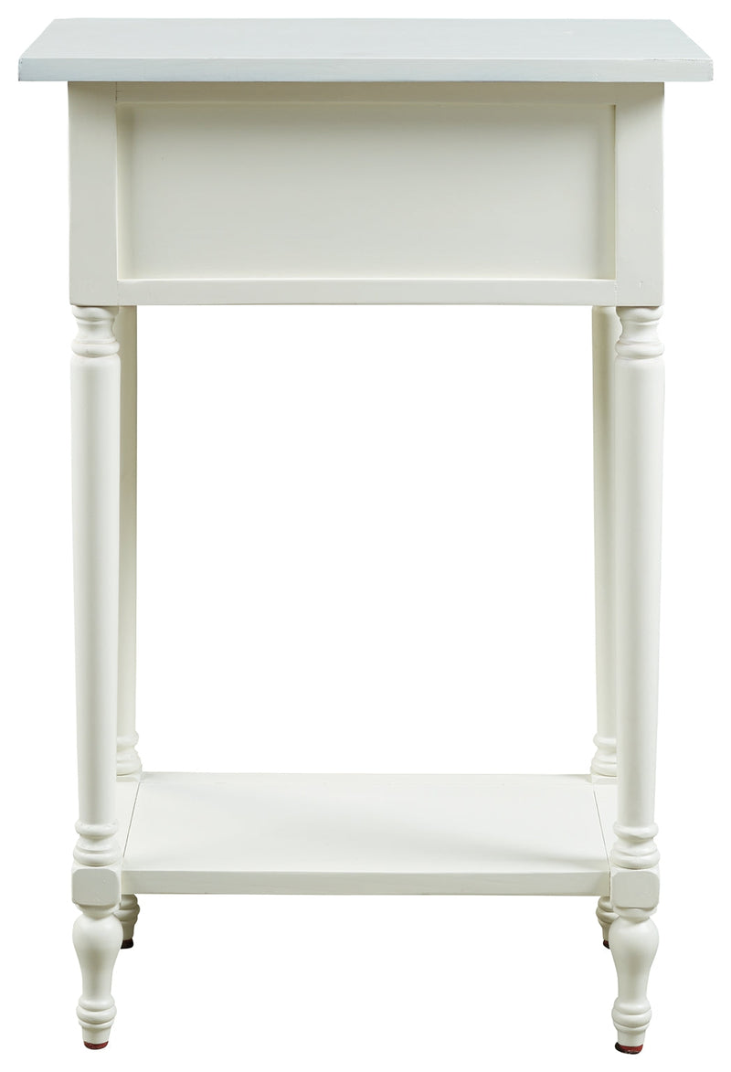 Juinville White Accent Table