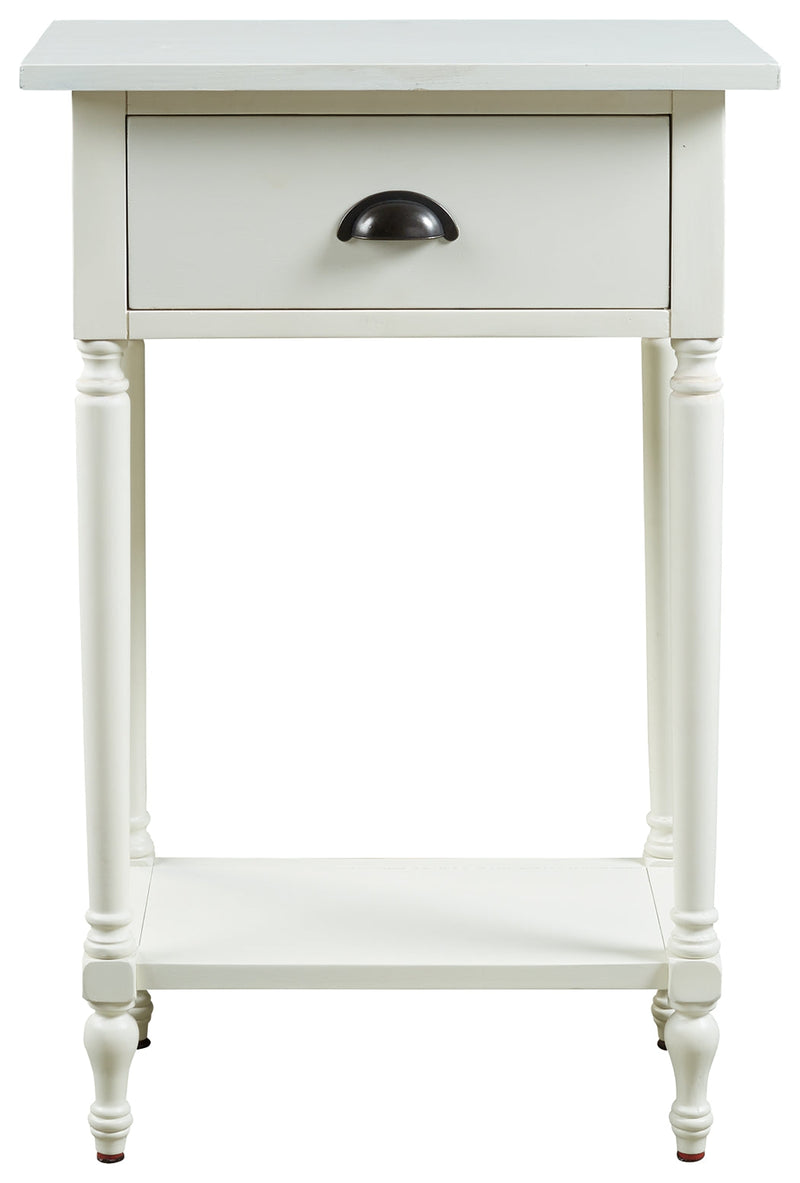 Juinville White Accent Table