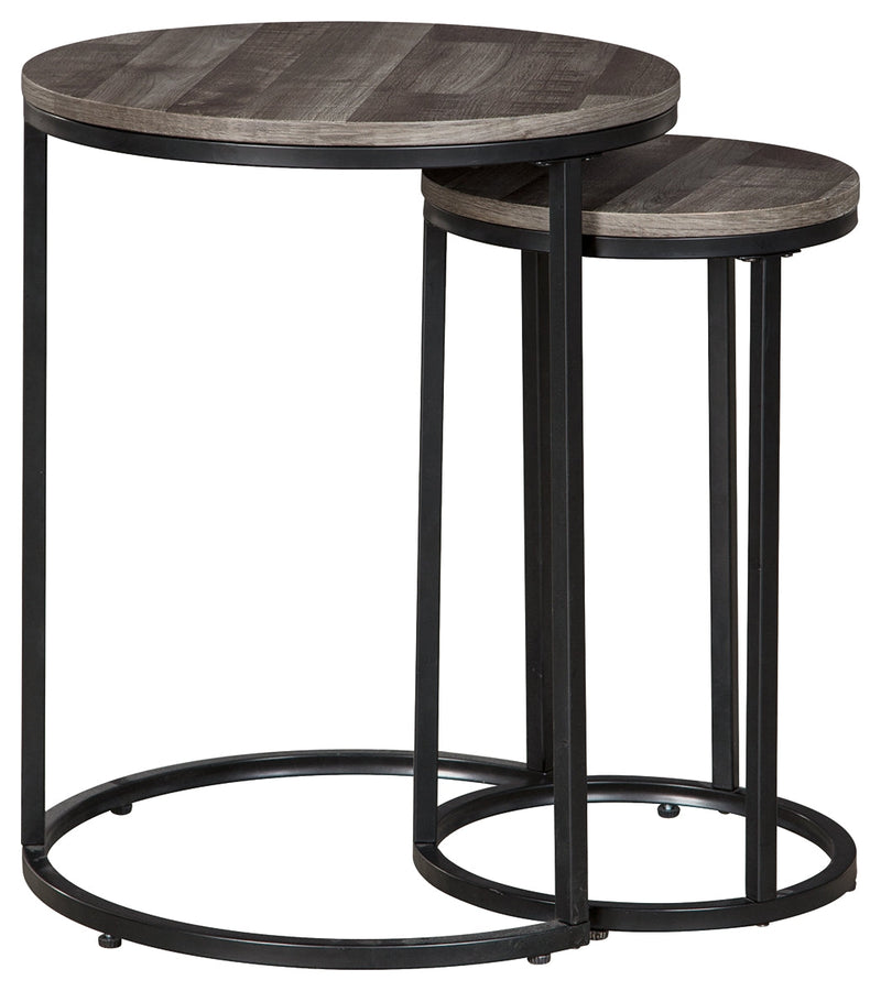 Briarsboro Black Gray Accent Table (Set of 2)