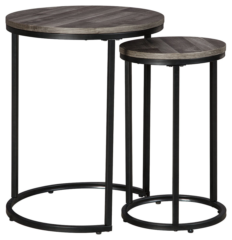 Briarsboro Black Gray Accent Table (Set of 2)