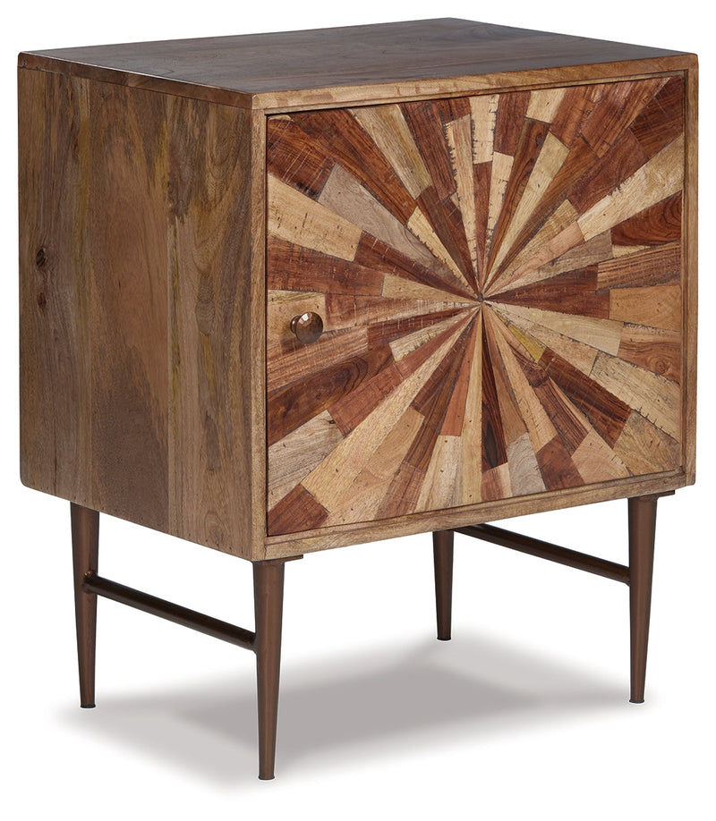 Dorvale Two-Tone Brown Accent Cabinet