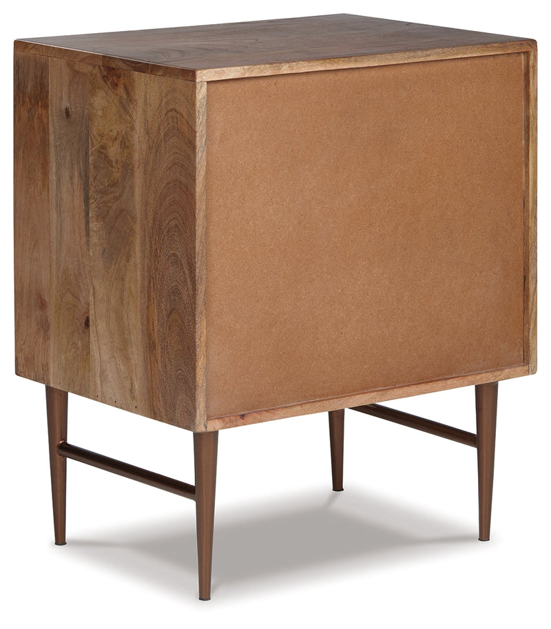 Dorvale Two-Tone Brown Accent Cabinet