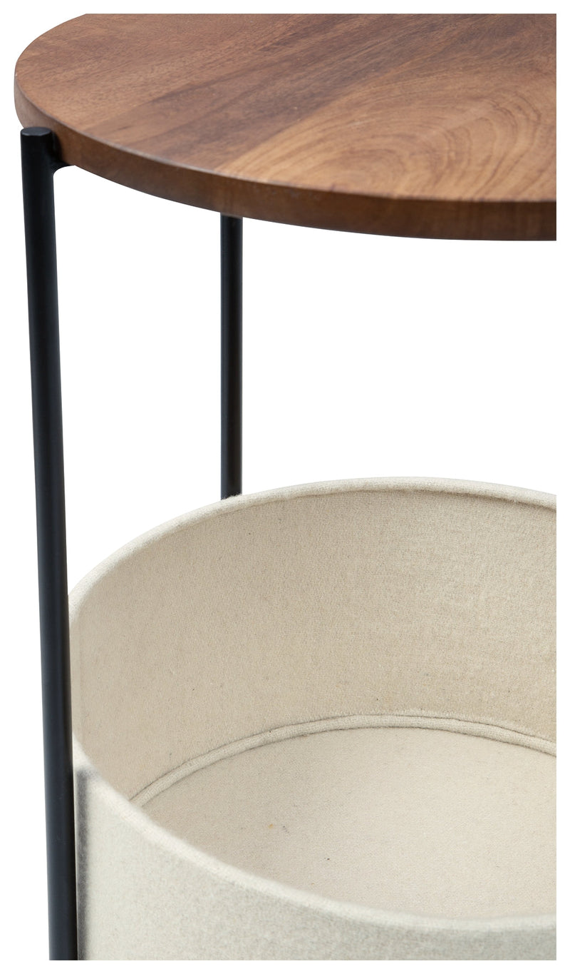 Brookway Black Cream Accent Table