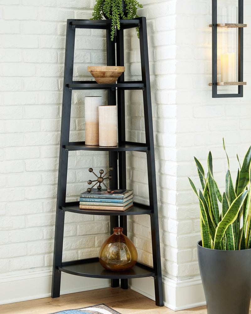 Bernmore Black Corner Shelf