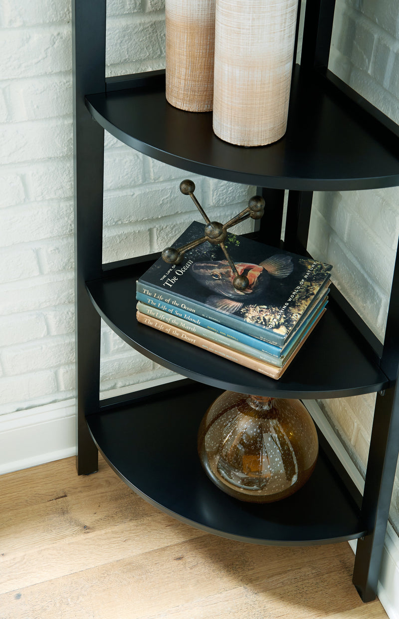 Bernmore Black Corner Shelf