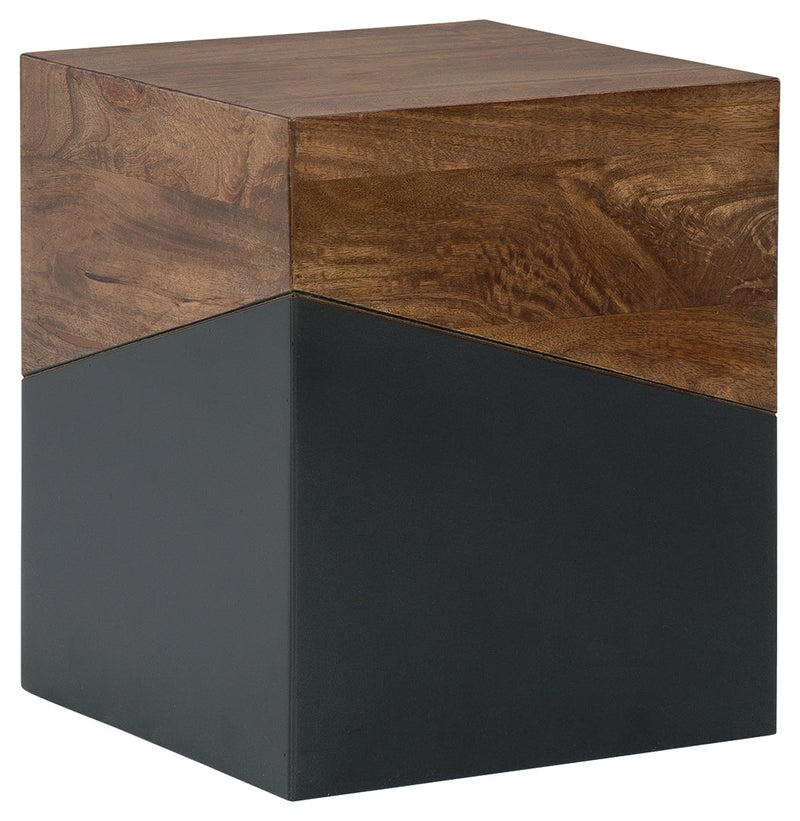 Trailbend Brown Gunmetal Accent Table