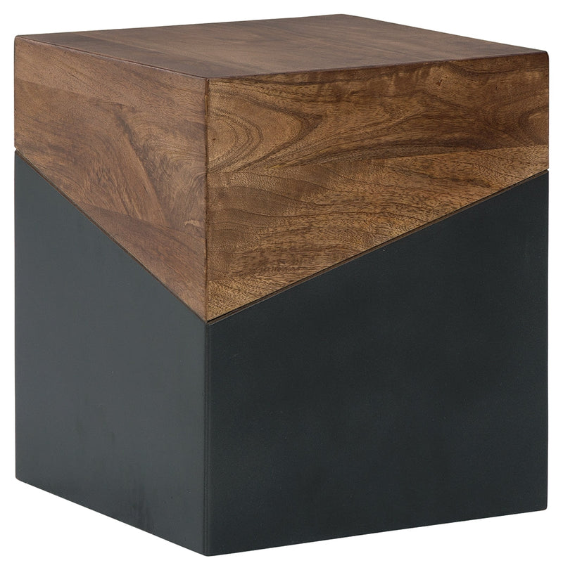 Trailbend Brown Gunmetal Accent Table