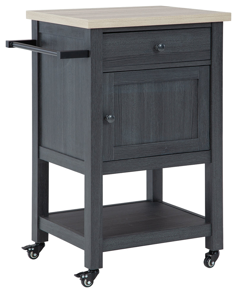 Boderidge Black Bar Cart