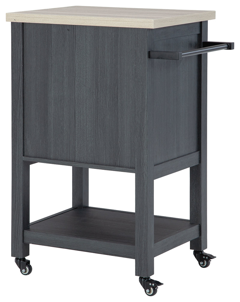 Boderidge Black Bar Cart