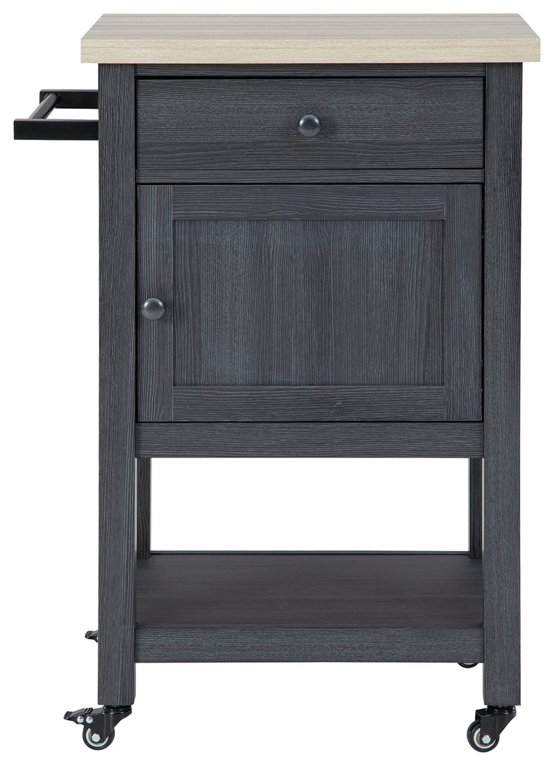 Boderidge Black Bar Cart