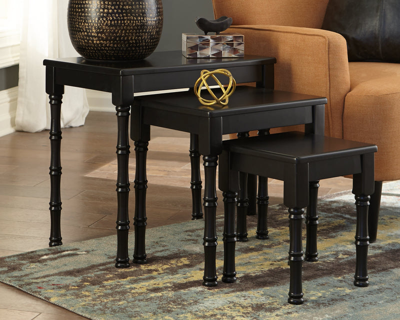 Dasonbury Black Accent Table (Set of 3)