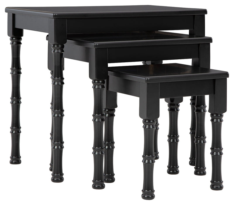 Dasonbury Black Accent Table (Set of 3)