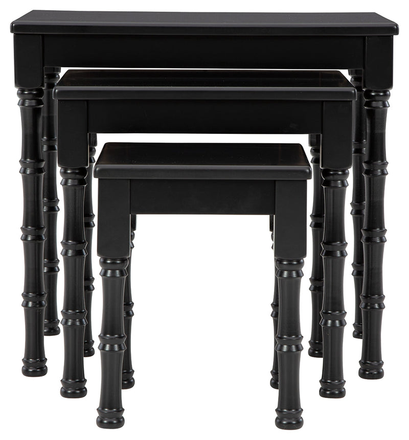 Dasonbury Black Accent Table (Set of 3)