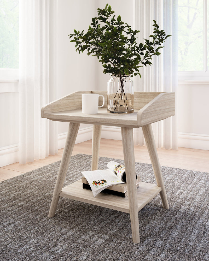 Blariden Light Tan Accent Table