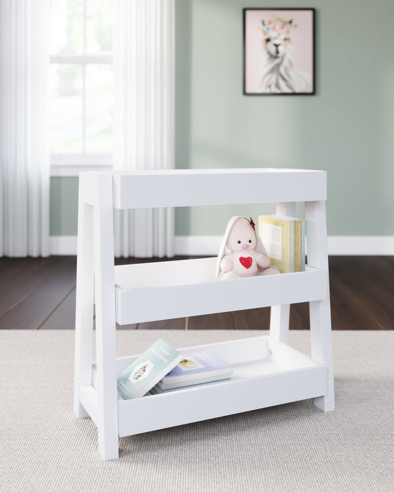 Blariden Light Tan Shelf Accent Table