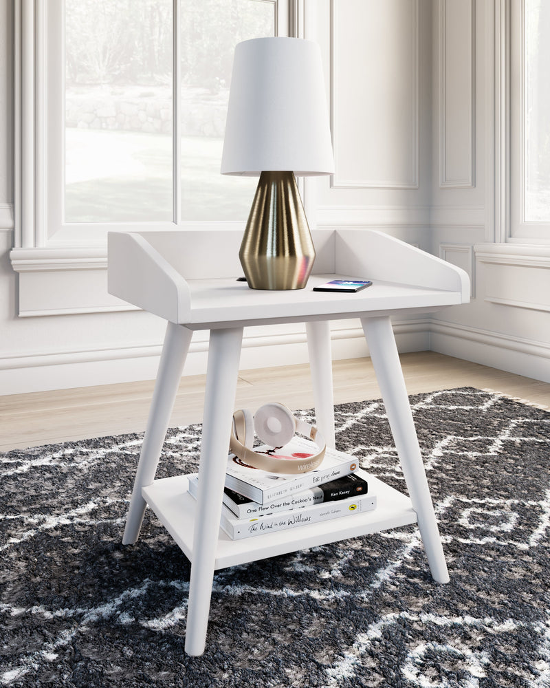 Blariden Metallic Gray Accent Table