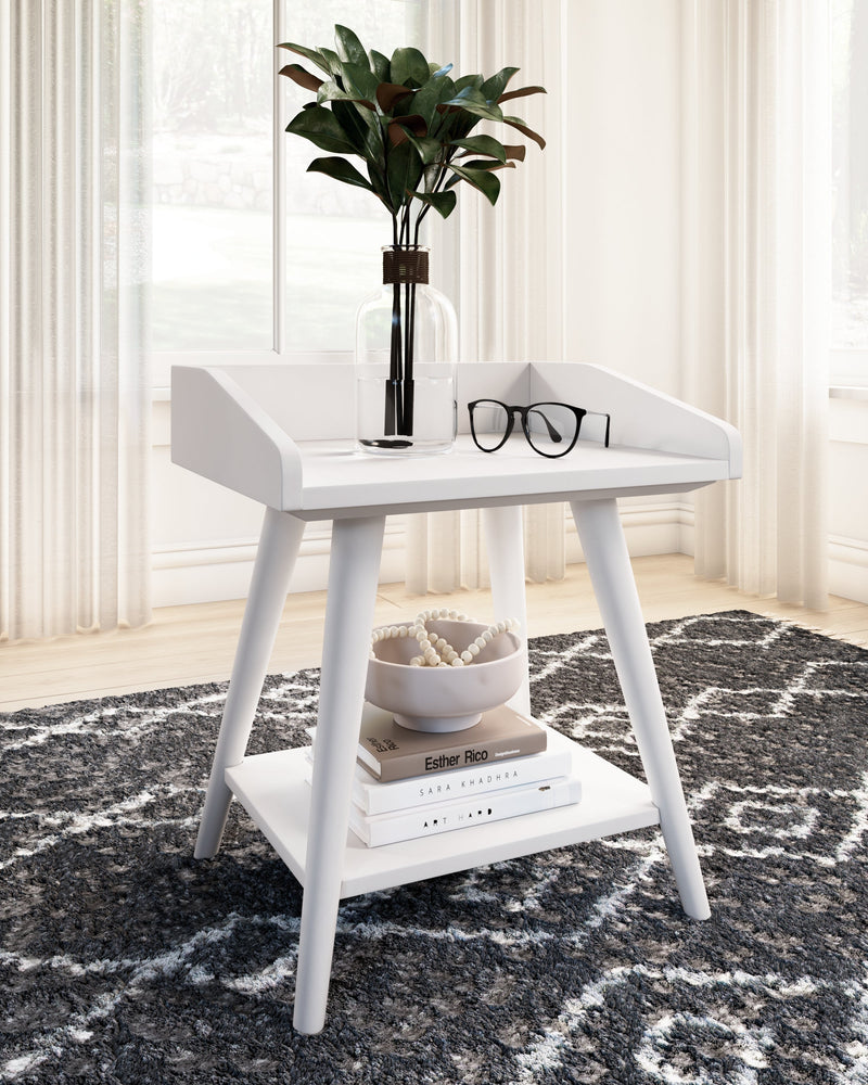 Blariden Metallic Gray Accent Table