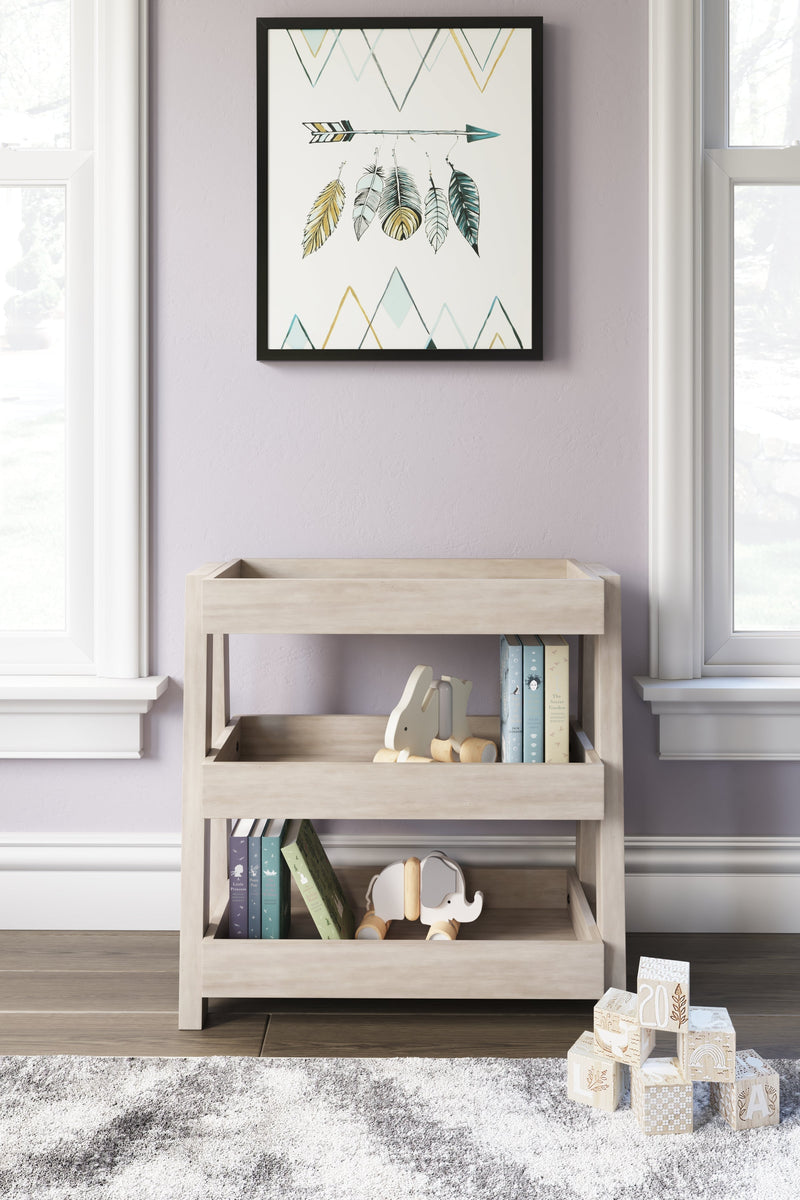 Blariden Light Tan Shelf Accent Table