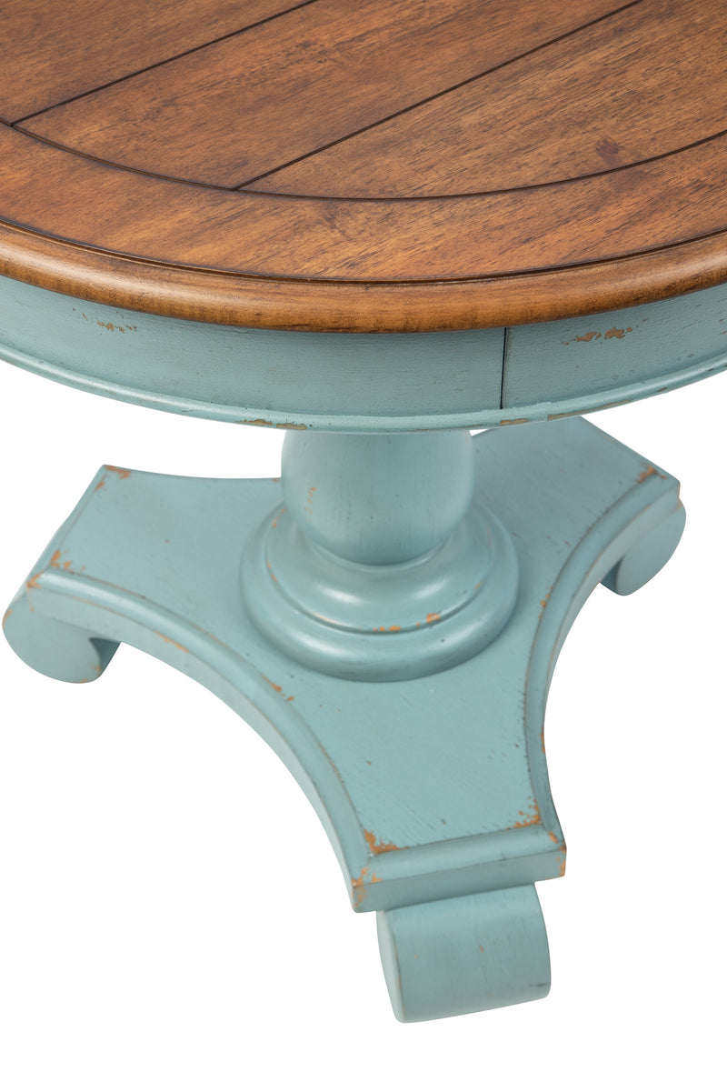 Mirimyn Teal Brown Accent Table