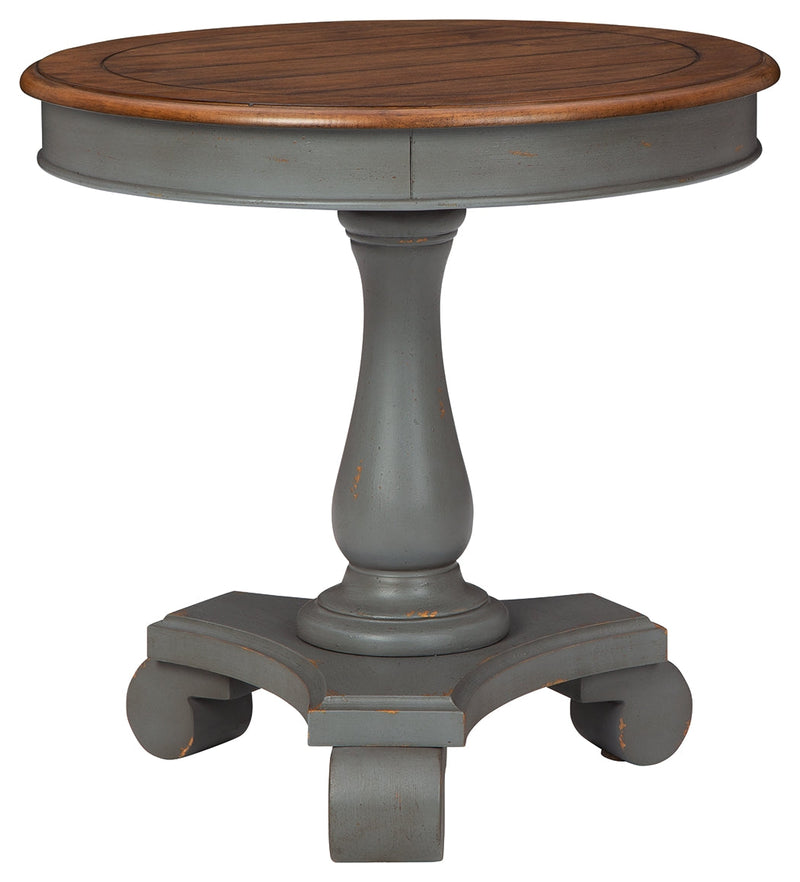 Mirimyn Gray Brown Accent Table