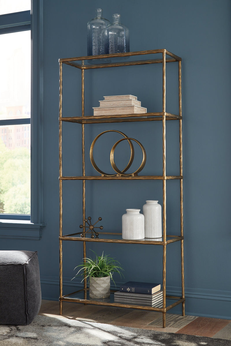 Ryandale Antique Black Bookcase